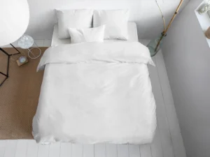 Primaviera Uni Satin White Dekbedovertrek