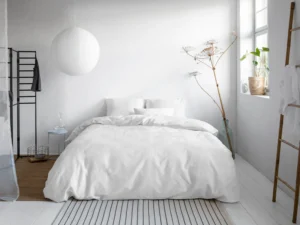 Primaviera Uni Satin White Dekbedovertrek