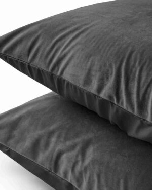 Sleeptime Velvet Kussensloop Antraciet