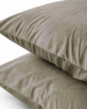 Sleeptime Velvet Kussensloop Taupe