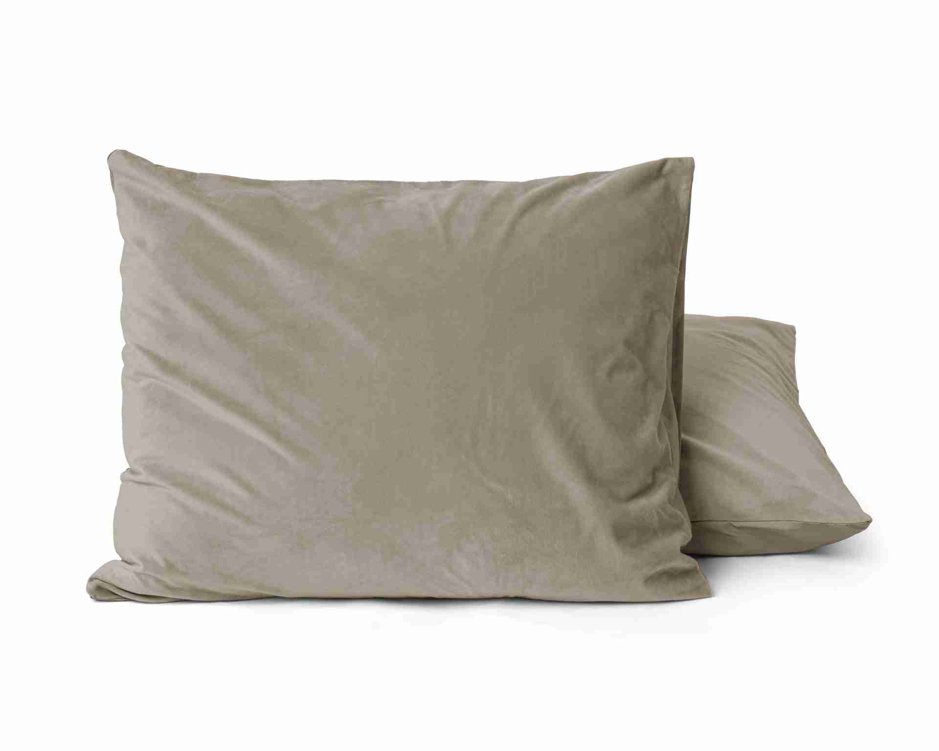 Sleeptime Velvet Kussensloop Taupe - 2 in 1 Sleeptime Velvet Kussensloop Taupe scaled Sleeptime Velvet Kussensloop Taupe