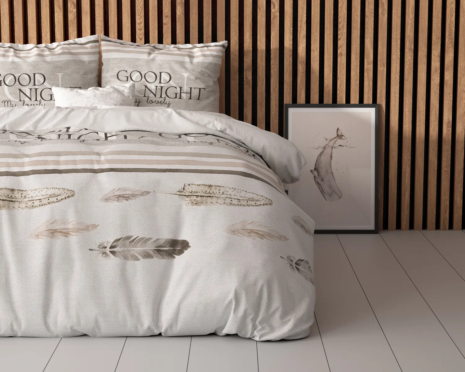 Sleeptime Good Night dekbedovertrek - Wit Sleeptime Good Night dekbedovertrek Wit 5 Sleeptime Good Night dekbedovertrek - Wit