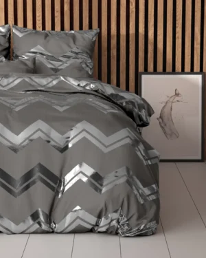 Sleeptime Wave Dekbedovertrek Grijs