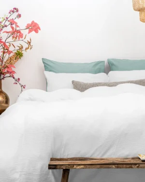 Dreamhouse Mousseline dekbedovertrek Wit