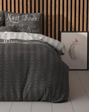 Sleeptime Bonne Nuit 4 Antraciet Dekbedovertrek