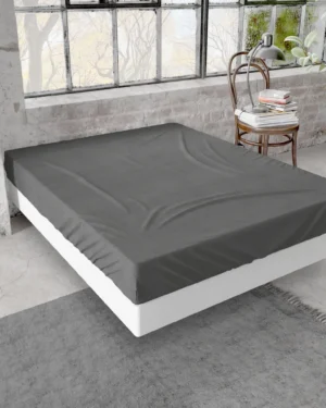 Dekbedovertrekken, Dekbedden & Bedlinnen Dreamhouse Flanel premium Hoeslaken Antraciet 4 Dreamhouse Flanel premium Hoeslaken Antraciet