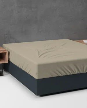 Sleeptime Flanel basic Hoeslaken Taupe