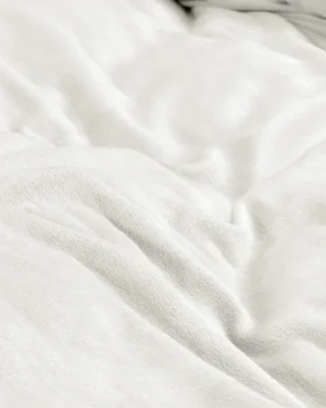 Sleeptime Velvet Uni Dekbedovertrek Wit