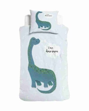 “Little Monster” I'm a Dino-Sore Blauw Dekbedovertrek