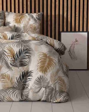 Sleeptime Feather District Zand Dekbedovertrek