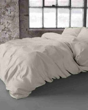 Zensation Hotel Satin Point Creme Dekbedovertrek