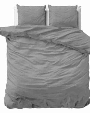 Zensation Hotel Satin Point Grijs Dekbedovertrek