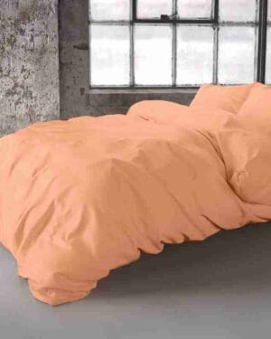 Zensation Hotel Satin Point Pastel Oranje Dekbedovertrek