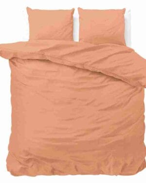 Zensation Hotel Satin Point Pastel Oranje Dekbedovertrek