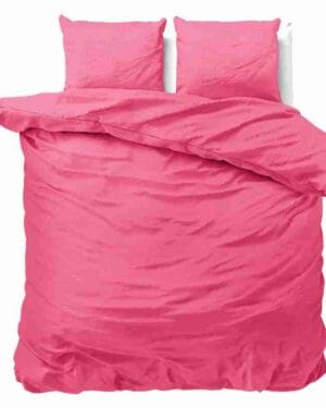 Zensation Hotel Satin Point Roze Dekbedovertrek