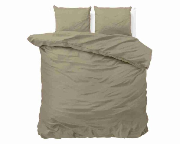 Zensation Hotel Satin Point Taupe Dekbedovertrek