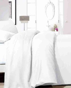 Zensation Hotel Satin Point Wit Dekbedovertrek