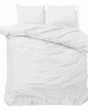 Zensation Hotel Satin Point Wit Dekbedovertrek