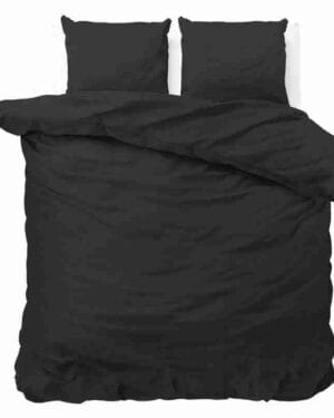 Zensation Hotel Satin Point Zwarte Dekbedovertrek