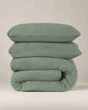 Sleeptime Fur Teddy Groen dekbedovertrek