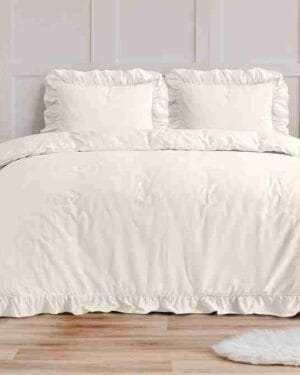 Sleeptime Ruffles Dekbedovertrek Creme