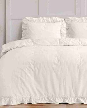 Sleeptime Ruffles Dekbedovertrek Creme