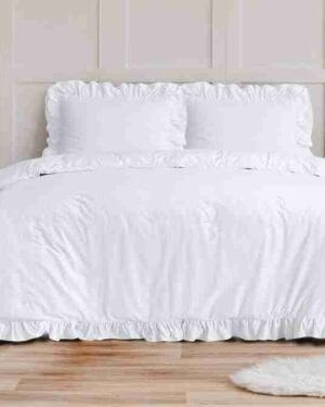 Sleeptime Ruffles Dekbedovertrek Wit