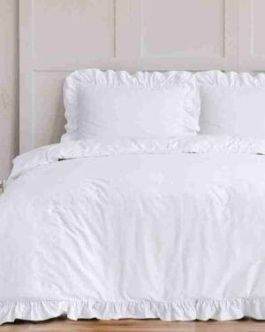 Sleeptime Ruffles Dekbedovertrek Wit