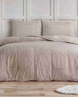 Sleeptime Tailored Dekbedovertrek Taupe