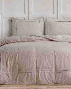 Sleeptime Tailored Dekbedovertrek Taupe