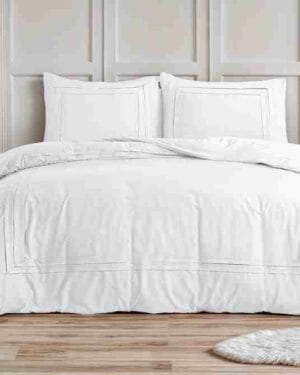 Sleeptime Tailored Dekbedovertrek Wit