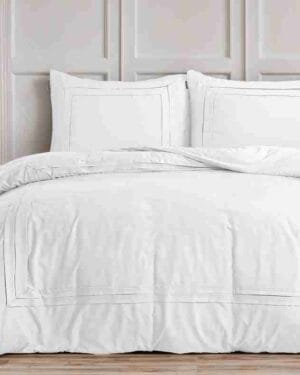 Sleeptime Tailored Dekbedovertrek Wit