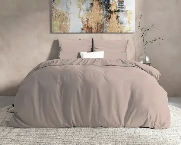 Dreamhouse Flanel Mendez Dekbedovertrek Taupe