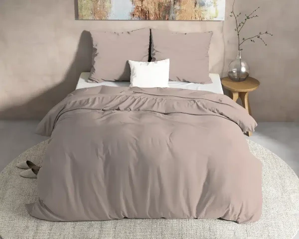 Dreamhouse Flanel Mendez Dekbedovertrek Taupe