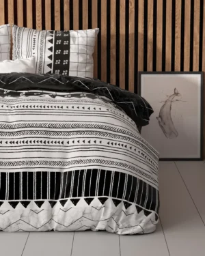 Sleeptime  Artic Stripe dekbedovertrek Wit