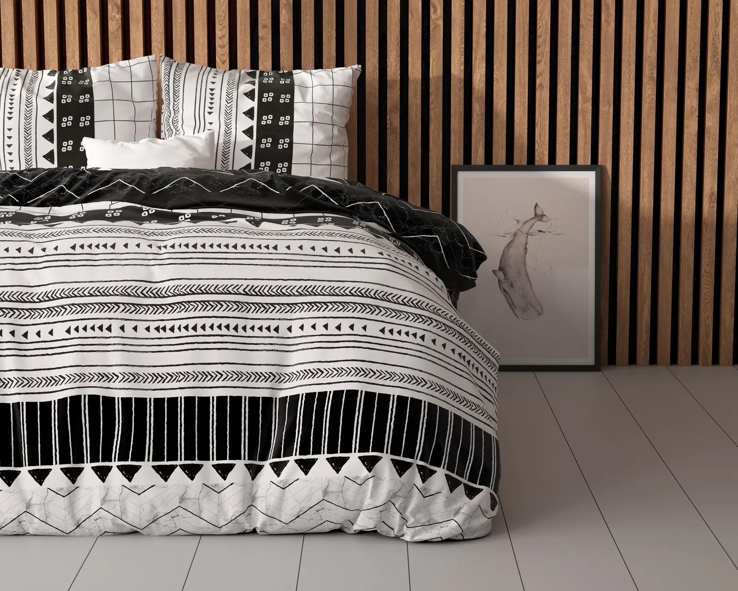 Sleeptime Artic Stripe dekbedovertrek Wit Sleeptime Artic Stripe dekbedovertrek Wit Sleeptime Artic Stripe dekbedovertrek Wit