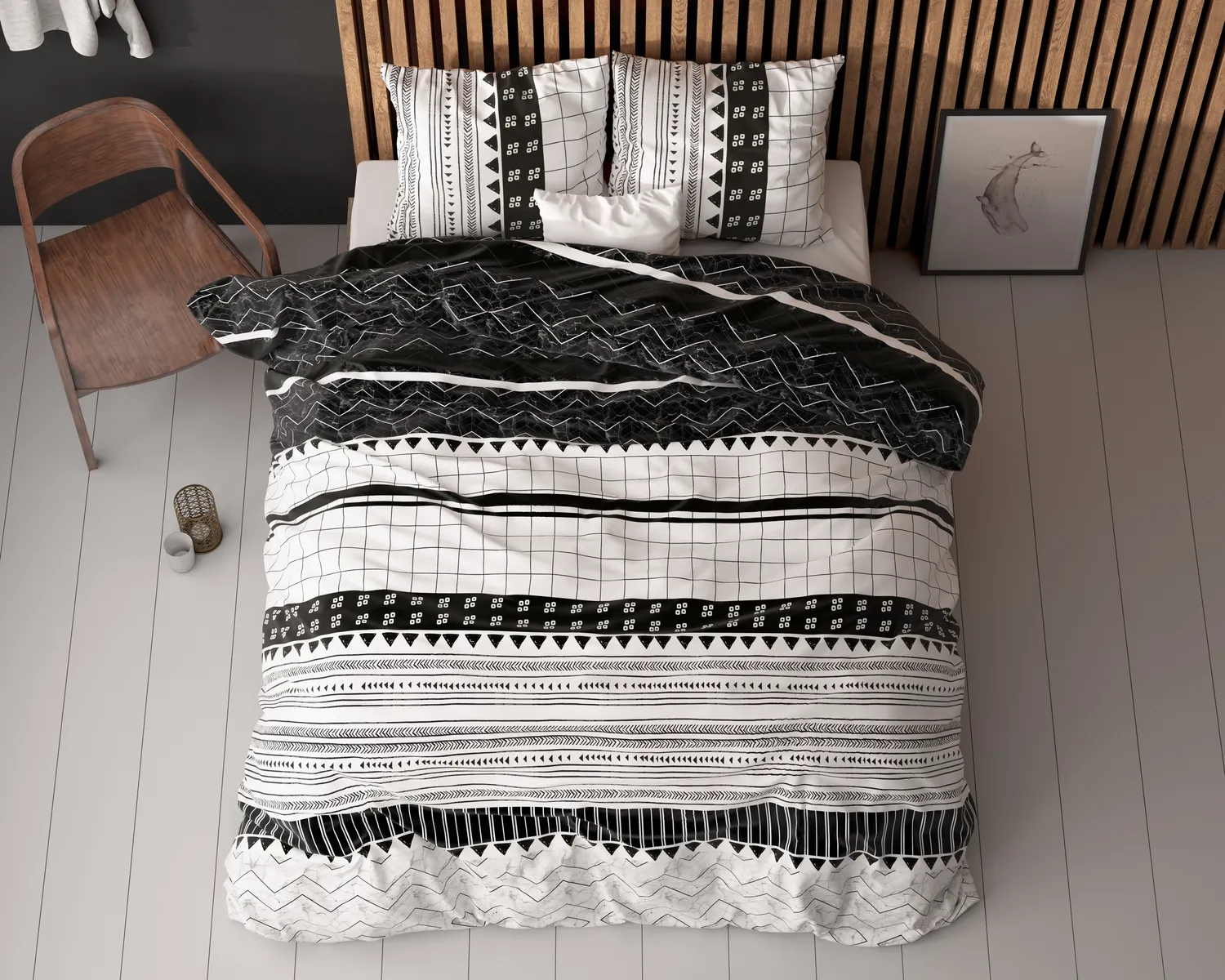 Sleeptime Artic Stripe dekbedovertrek Wit Sleeptime Artic Stripe dekbedovertrek Wit 9 Sleeptime Artic Stripe dekbedovertrek Wit - Afbeelding 5
