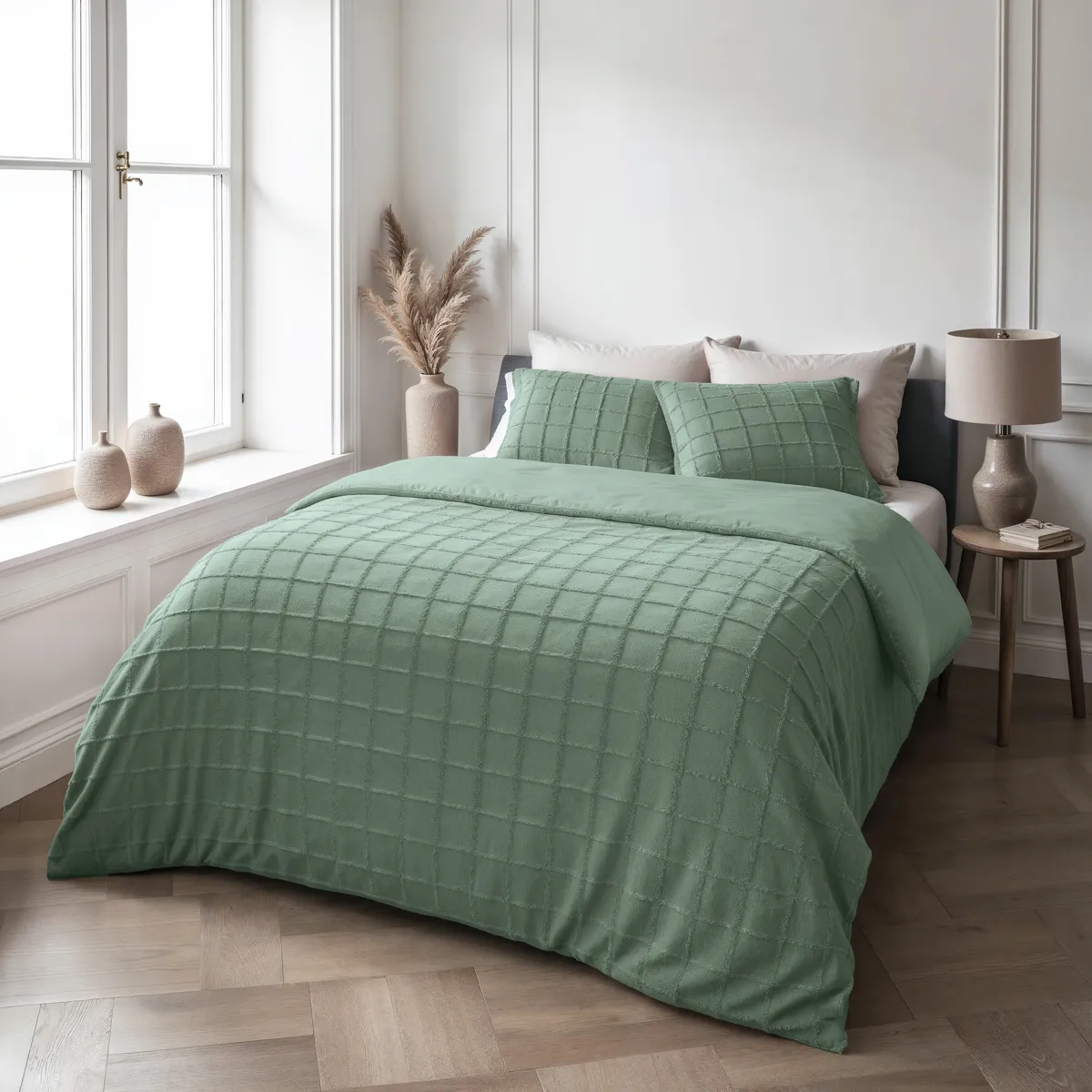 Sleeptime Faux Fur Check Dekbedovertrek Donker Groen Sleeptime Faux Fur Check Dekbedovertrek Donker Groen 4 Sleeptime Faux Fur Check Dekbedovertrek Donker Groen