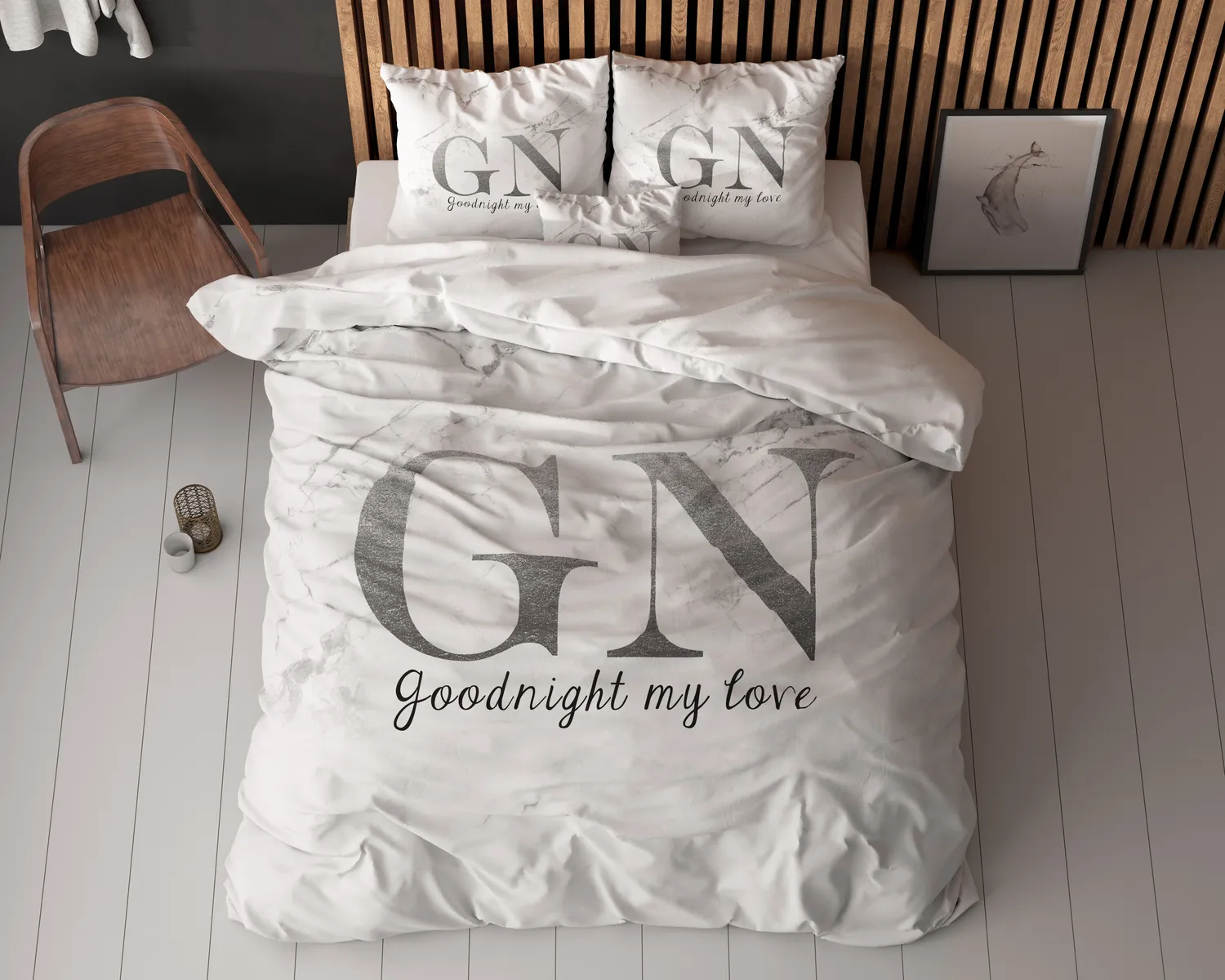 Sleeptime Goodnight Dekbedovertrek Zilver Sleeptime Goodnight Dekbedovertrek Zilver 3 Sleeptime Goodnight Dekbedovertrek Zilver - Afbeelding 3