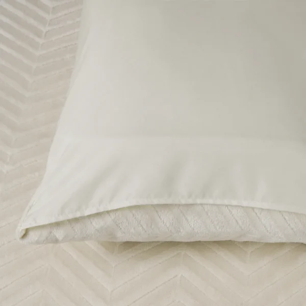 Sleeptime Teddy Chevron Dekbedovertrek Creme - Afbeelding 5