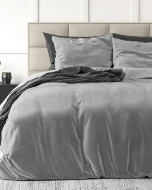 Sleeptime Velvet Uni Dekbedovertrek Grijs
