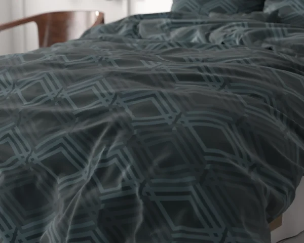 Sleeptime Wavey Dekbedovertrek Navy