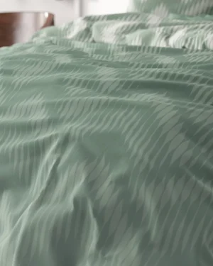 Sleeptime Wavey Shades Dekbedovertrek Groen