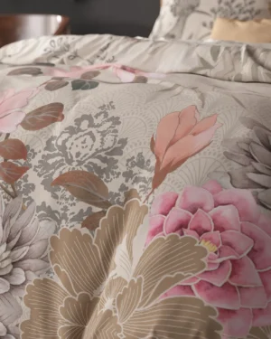 Sleeptime Forest Flowers Dekbedovertrek Creme
