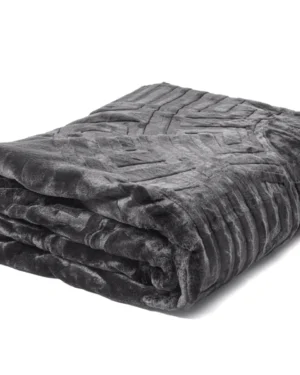Sleeptime Embossed Zeta Deken Antraciet
