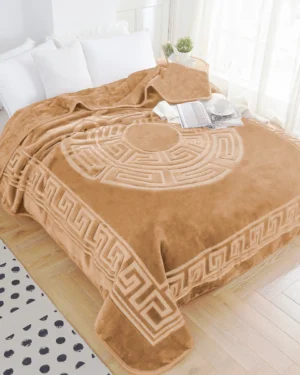 Sleeptime Embossed Zeta Deken Creme