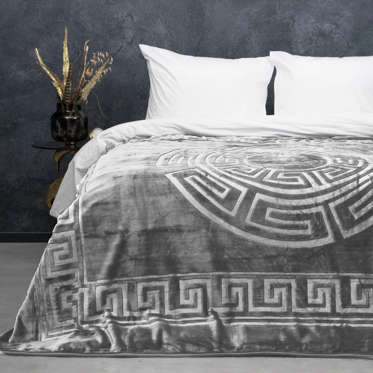 Sleeptime Embossed Zeta Deken Grijs Sleeptime Embossed Zeta Deken Grijs 3 Sleeptime Embossed Zeta Deken Grijs